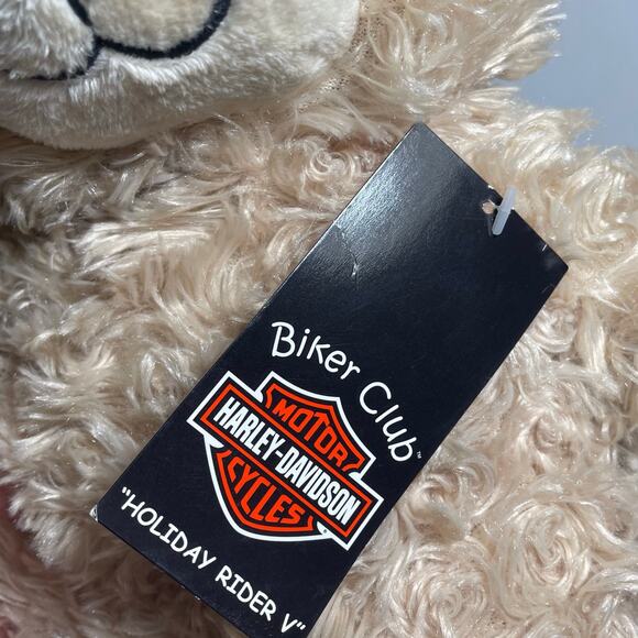 NWT Harley Davidson Biker Club Holiday Rider Teddy Bear Stuffed Animal Plush - Picture 7 of 8